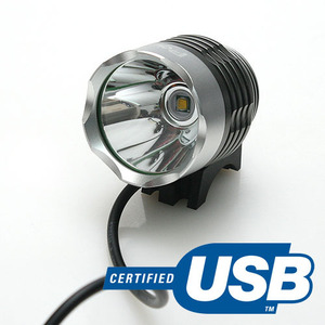 CREED L2 USB LED 외장형 라이트 백색 1300루멘 LED 최고밝기 [자전거/등산]