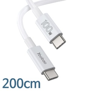 유바오 C타입 to C타입 100W 200cm 지원 USB PD 케이블 길이 2m